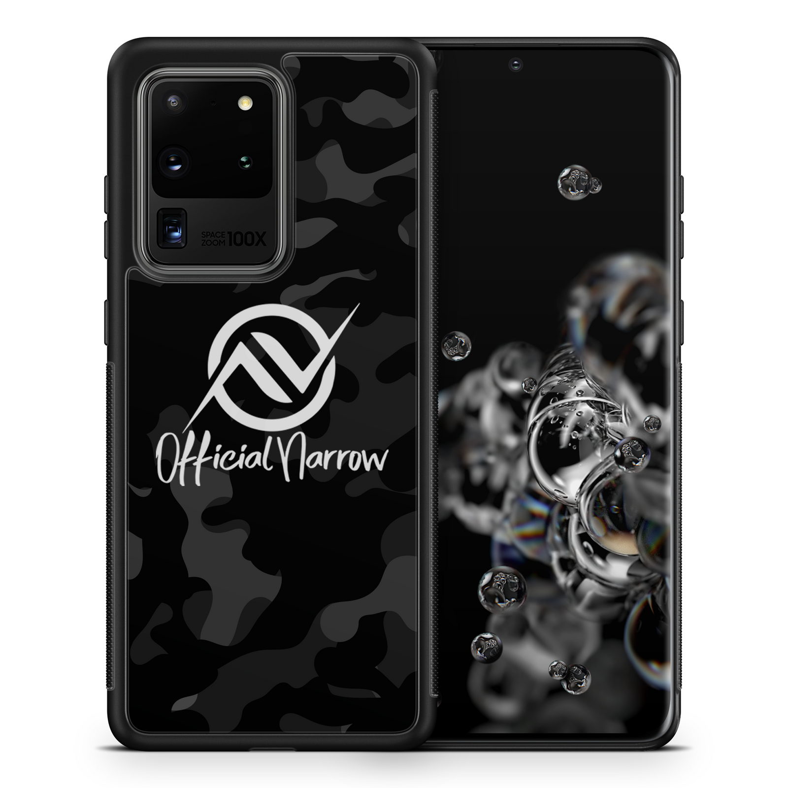 OFCLNRRW "BLACK CAMO LOGO" PREMIUM SAMSUNG CASE Official Narrow